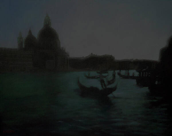 Venice Art Print featuring the painting The Grand Canal Scene by Masami Iida