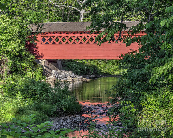 Vermont Art Print featuring the photograph The Henry Bridge by Rod Best