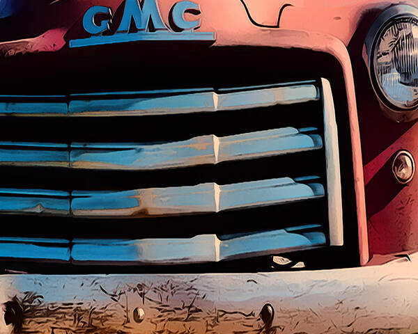 Truck Art Print featuring the photograph The Old GMC at Pilar by Terry Fiala