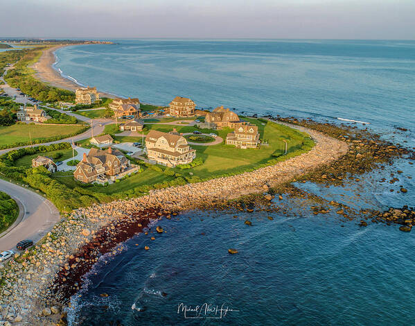 Westerly Art Print featuring the photograph The Point at Weekapaug by Veterans Aerial Media LLC