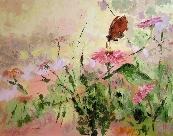 Butterflies Art Print featuring the painting The Seeker by Ginger Concepcion