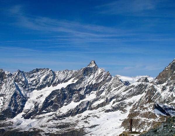 Zermatt Art Print featuring the photograph The Swiss Alps by Sue Morris