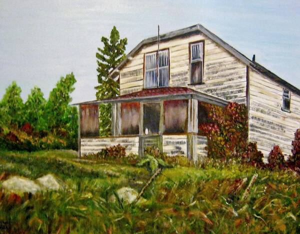 Quesnel Art Print featuring the painting This old house by Marilyn McNish