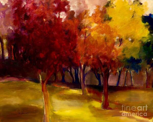 Trees Art Print featuring the painting Treescape by Michelle Abrams