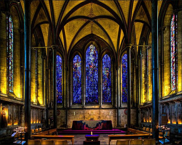 Trinity Art Print featuring the photograph Trinity Chapel Salisbury Cathedral by Chris Lord