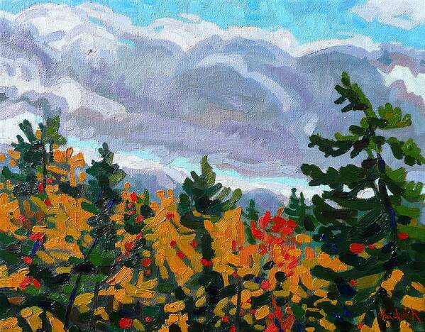Stratocumulus Art Print featuring the painting Turn Coat by Phil Chadwick