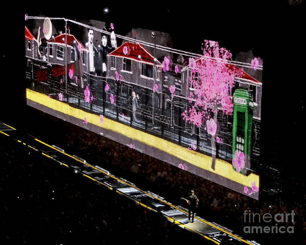 Digital Photography Art Print featuring the photograph U2 Innocence And Experience Tour 2015 Opening At San Jose. 3 by Tanya Filichkin