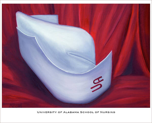 Nurse Art Print featuring the painting University of Alabama School of Nursing by Marlyn Boyd