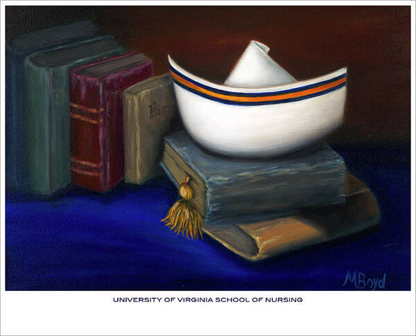 Nurse Art Print featuring the painting University of Virginia School of Nursing by Marlyn Boyd