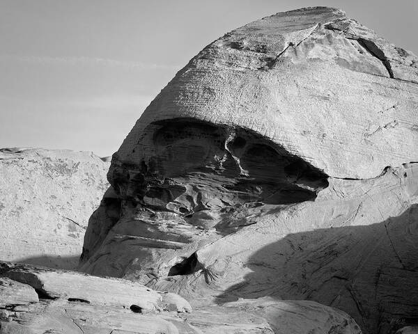 Valley Of Fire Art Print featuring the photograph Valley of Fire V BW by David Gordon