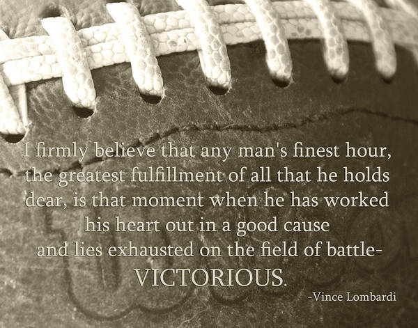 Football Art Print featuring the photograph Victorious by Robin Hall
