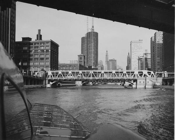 Wendella Art Print featuring the photograph View of Chicago Skyline From Boat by Chicago and North Western Historical Society