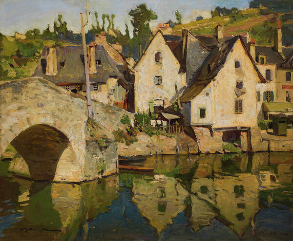 Westchilov Art Print featuring the painting View of Dinan by MotionAge Designs