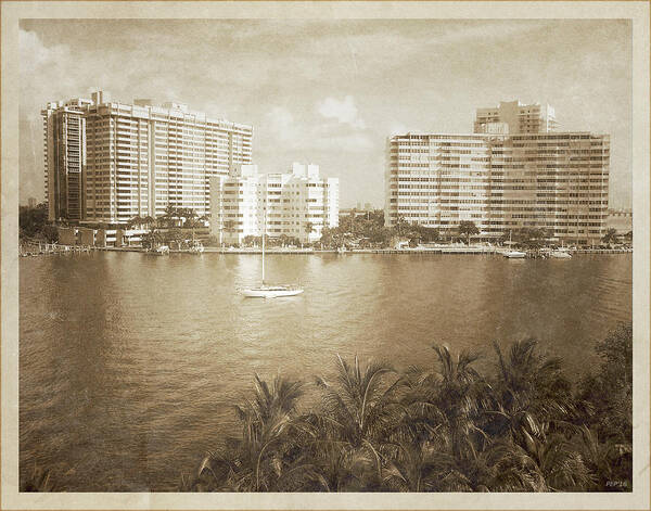 Miami Beach Art Print featuring the photograph Vintage Miami Beach by Phil Perkins