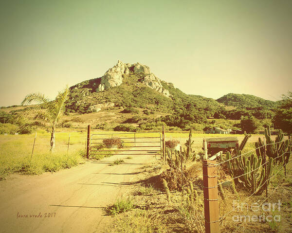 Vintage San Luis Obispo California Art Print featuring the photograph Vintage San Luis Obispo California Seven Sisters by Artist and Photographer Laura Wrede