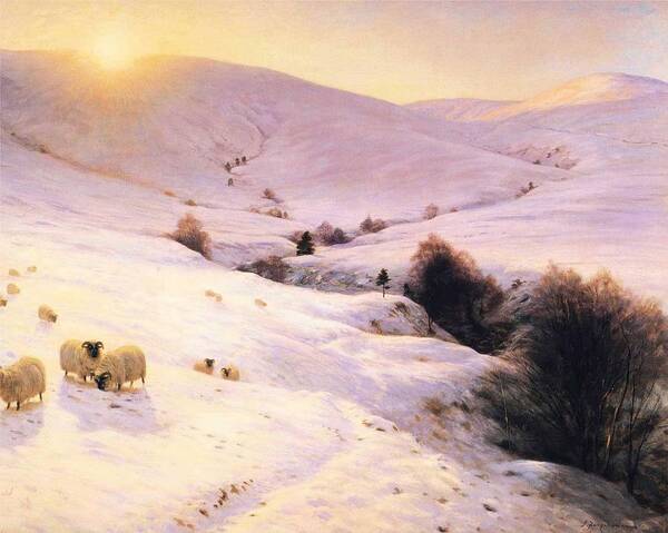 Winter Art Print featuring the painting Winter by Joseph Farquharson