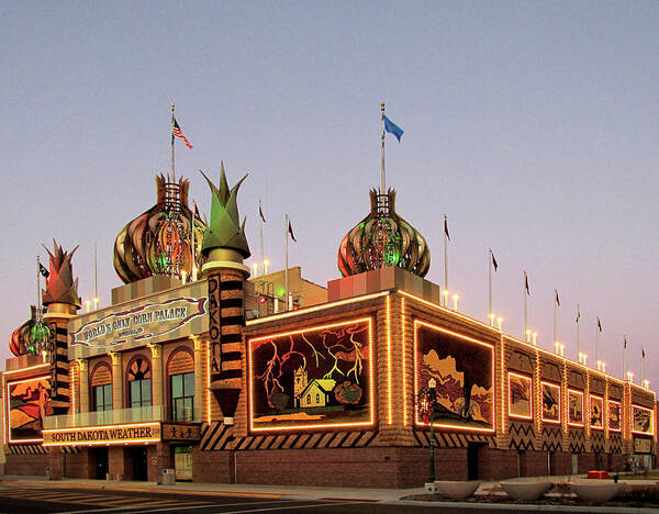 Corn Art Print featuring the photograph World's Only Corn Palace 2017-18 by Richard Stedman