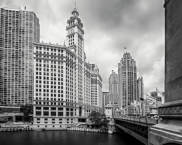 3scape Art Print featuring the photograph Wrigley Building Chicago by Adam Romanowicz