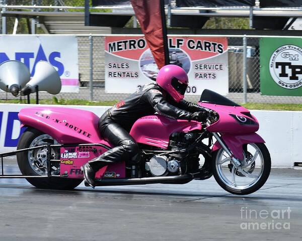 Motorcycle Art Print featuring the photograph XDA Drag Racing 31 by Jack Norton