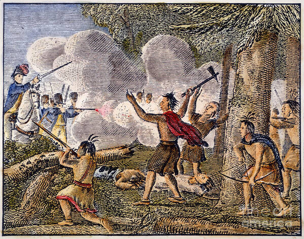 1715 Art Print featuring the photograph Yamasee War, 1715 by Granger