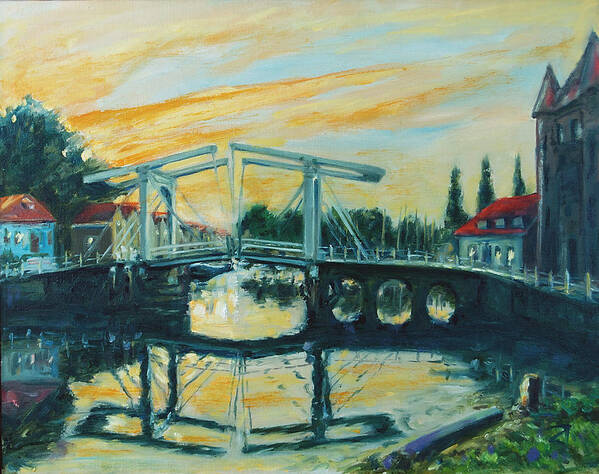 Bridge Art Print featuring the painting Zeeland by Rick Nederlof