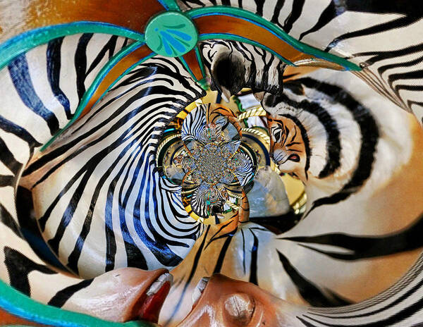 Abstract Art Print featuring the photograph Zoo Animal Abstract by Marty Koch