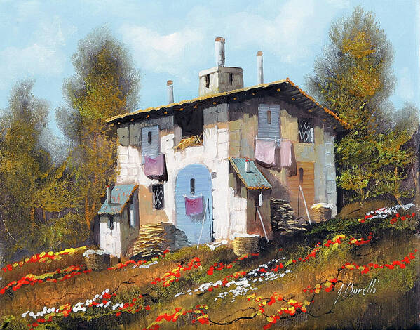 Casa Uno Art Print featuring the painting Casa Uno #1 by Guido Borelli