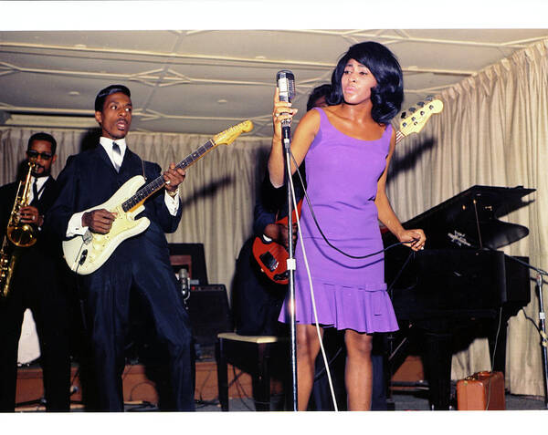 Music Art Print featuring the photograph Ike & Tina Turner Revue Perform by Michael Ochs Archives