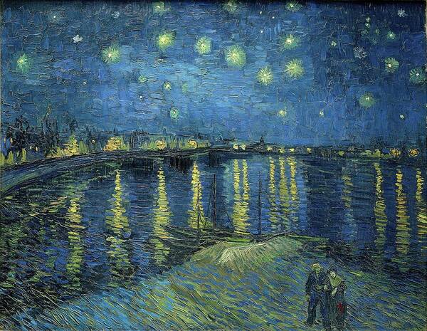 Starry Night Over The Rhone Art Print