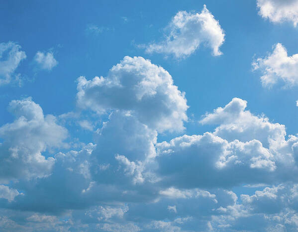 Outdoors Art Print featuring the photograph Cumulus Clouds #2 by Digital Vision.