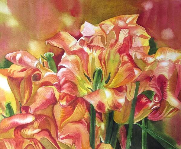 Tulip Art Print featuring the painting At Its Prime by Alfred Ng