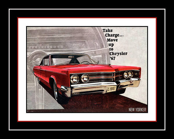 1967 Chrysler Art Print featuring the photograph Automotive Art 279 by Andrew Fare