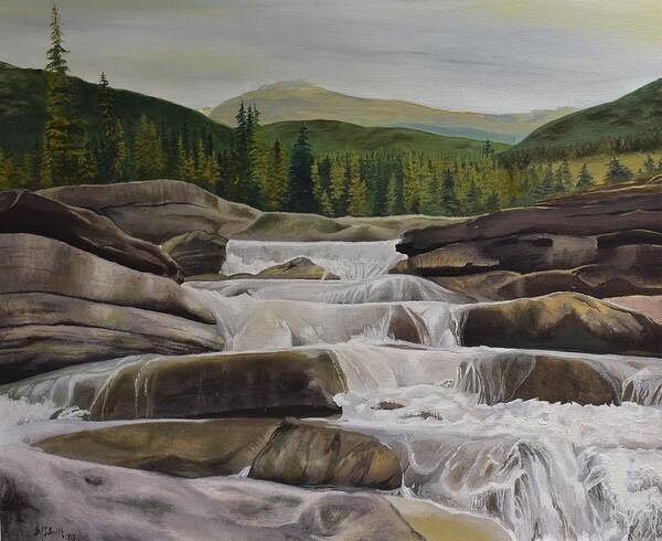  Art Print featuring the painting Bragg Creek by Barbel Smith