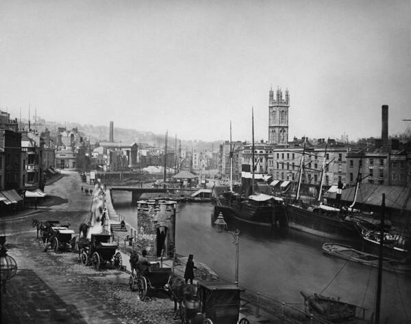 1880-1889 Art Print featuring the photograph Bristol Harbour by Epics