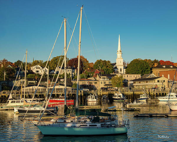 Maine Art Print featuring the photograph Camden Maine Harbor by Tim Kathka