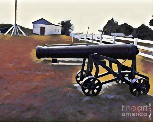 Cannon Art Print featuring the photograph Cannon - Victoria Park PEI by Art MacKay