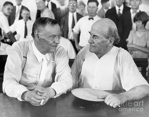 People Art Print featuring the photograph Clarence Darrow And William Jennings by Bettmann