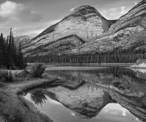 Disk1215 Art Print featuring the photograph Colin Range And Athasca River Alberta by Tim Fitzharris