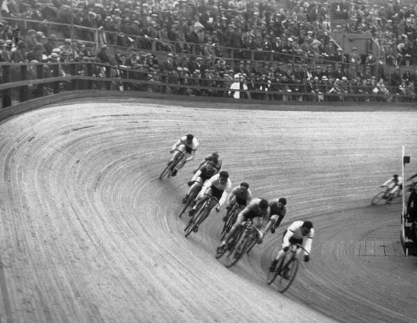 1930-1939 Art Print featuring the photograph Cycle Race by Hulton Archive