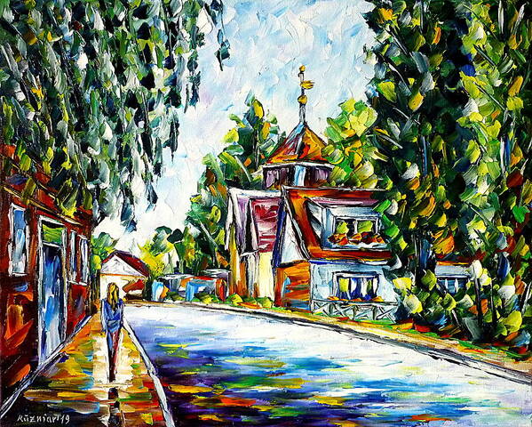 Brandenburg Art Print featuring the painting Fredersdorf by Mirek Kuzniar