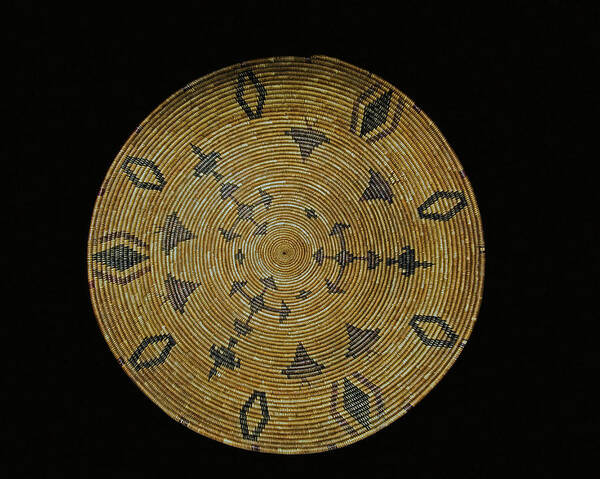 Anthropology Art Print featuring the photograph Gambling Tray, Yokuts Tribe by Millard H. Sharp