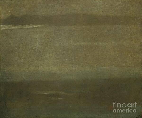 Oil Painting Art Print featuring the drawing Gray And Silver A Nocturne by Heritage Images