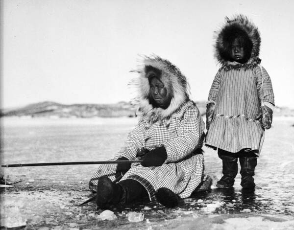 Scenics Art Print featuring the photograph Inuit Fishers by Evans