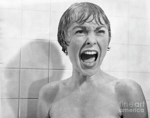 People Art Print featuring the photograph Janet Leigh Screaming In Psycho Shower by Bettmann
