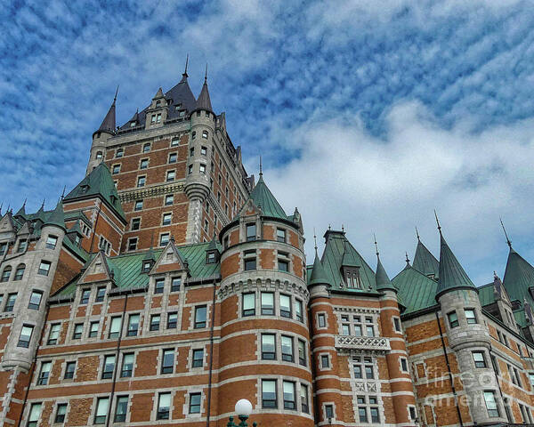 Le Chateau Frontenac Art Print featuring the photograph Le Chateau Frontenac by Amy Dundon