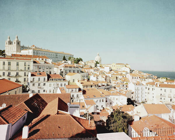 Lisbon Art Print featuring the photograph Lisbon Skyline by Lupen Grainne