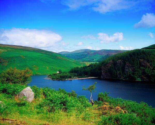 Scenics Art Print featuring the photograph Lough Dan, Co Wicklow, Ireland by The Irish Image Collection / Design Pics