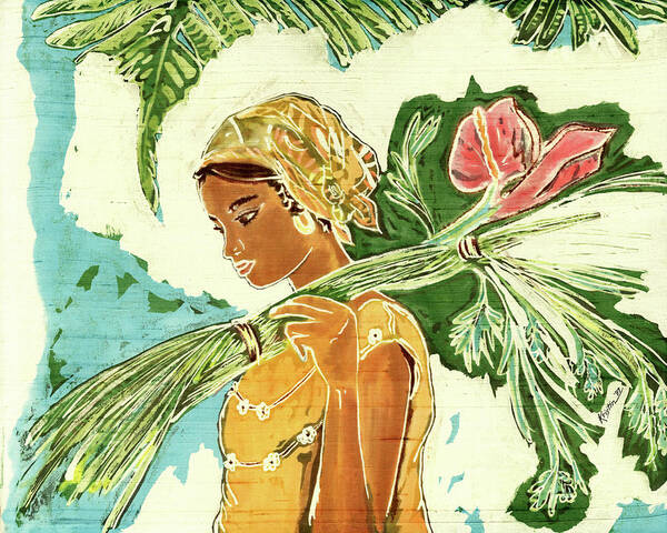 Martinique Market Girl by Kristin Gustafson