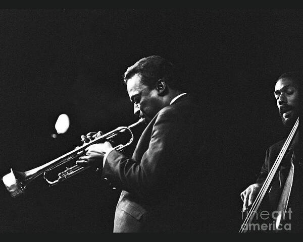 Miles Daves Art Print featuring the photograph Miles Daves Plays at Monterey Jazz Festival by Dave Allen