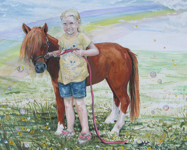 My Art Print featuring the painting My Time with Ginger by Sheri Jo Posselt